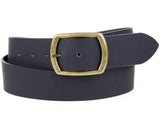 Matte Black Wide Leather Belt