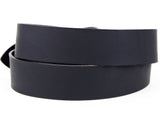 Matte Black Wide Leather Belt