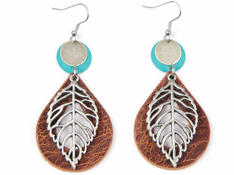 The Falls Leather Earrings
