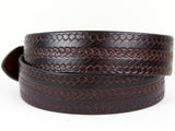 Rope Wide Leather Belt