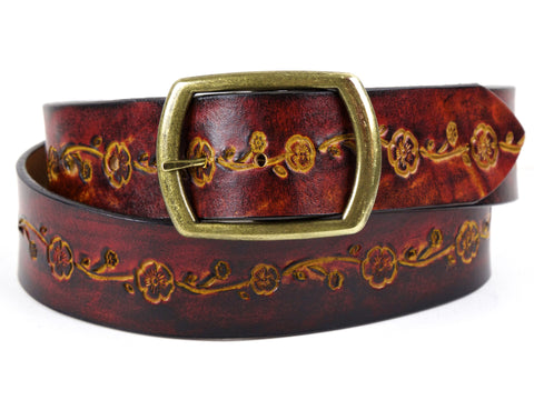 La Belle Wide Leather Belt