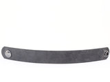 Slate Gray Leather Wristband