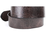 Distressed Brown Wide Leather Belt