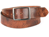 Distressed Tan Leather Belt