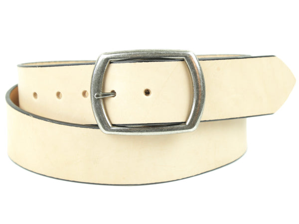 Natural Wide Leather Belt