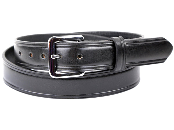Black Bridle Leather Dress Belt
