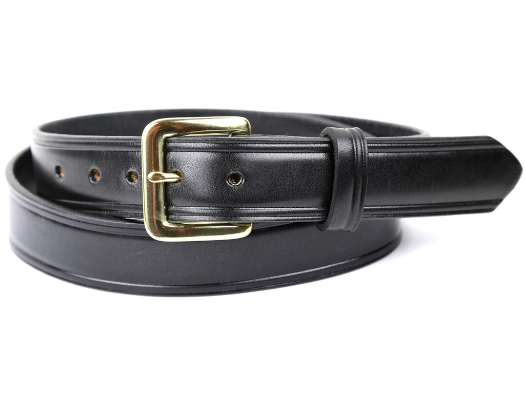 Black Leather Dress Belt | Handmade in Seattle | Marakesh Leather Black Leather Dress Belt | Handmade in Seattle | Marakesh Leather