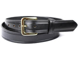 Black Bridle Leather Dress Belt
