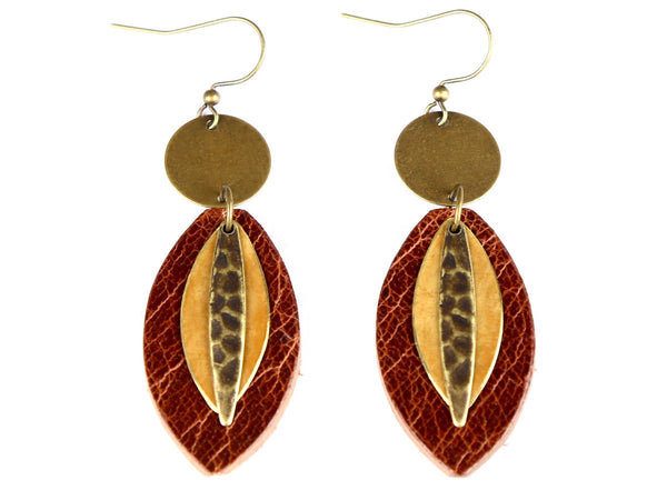 Sol Leather Earrings