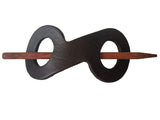 Infinity Leather Hair Barrette