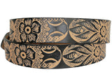 Wildflower Leather Belt