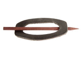Eclipse Leather Hair Barrette