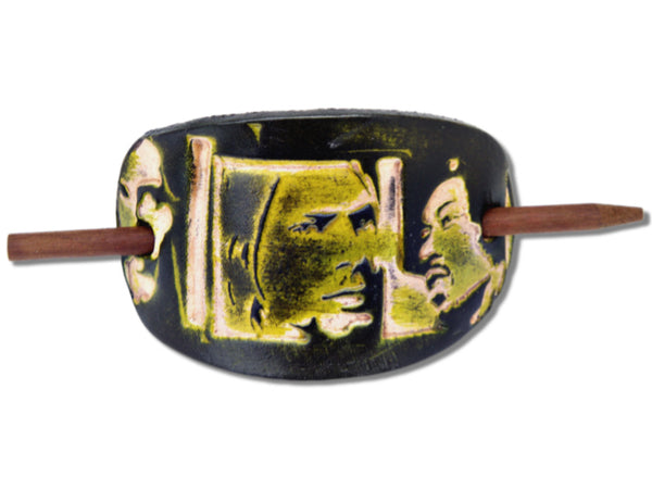 Come As You Are Leather Hair Barrette