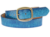 Aqua Leather Belt