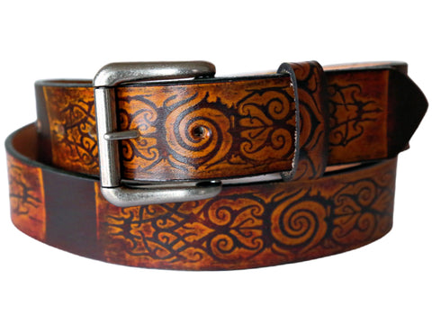 Tattoo Leather Belt